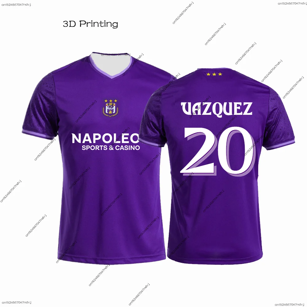 R.S.C. Anderlecht Football Belgium Men/Boy 24/25 Football Jersey Sports T-Shirt Fans Special Football Jersey Kit