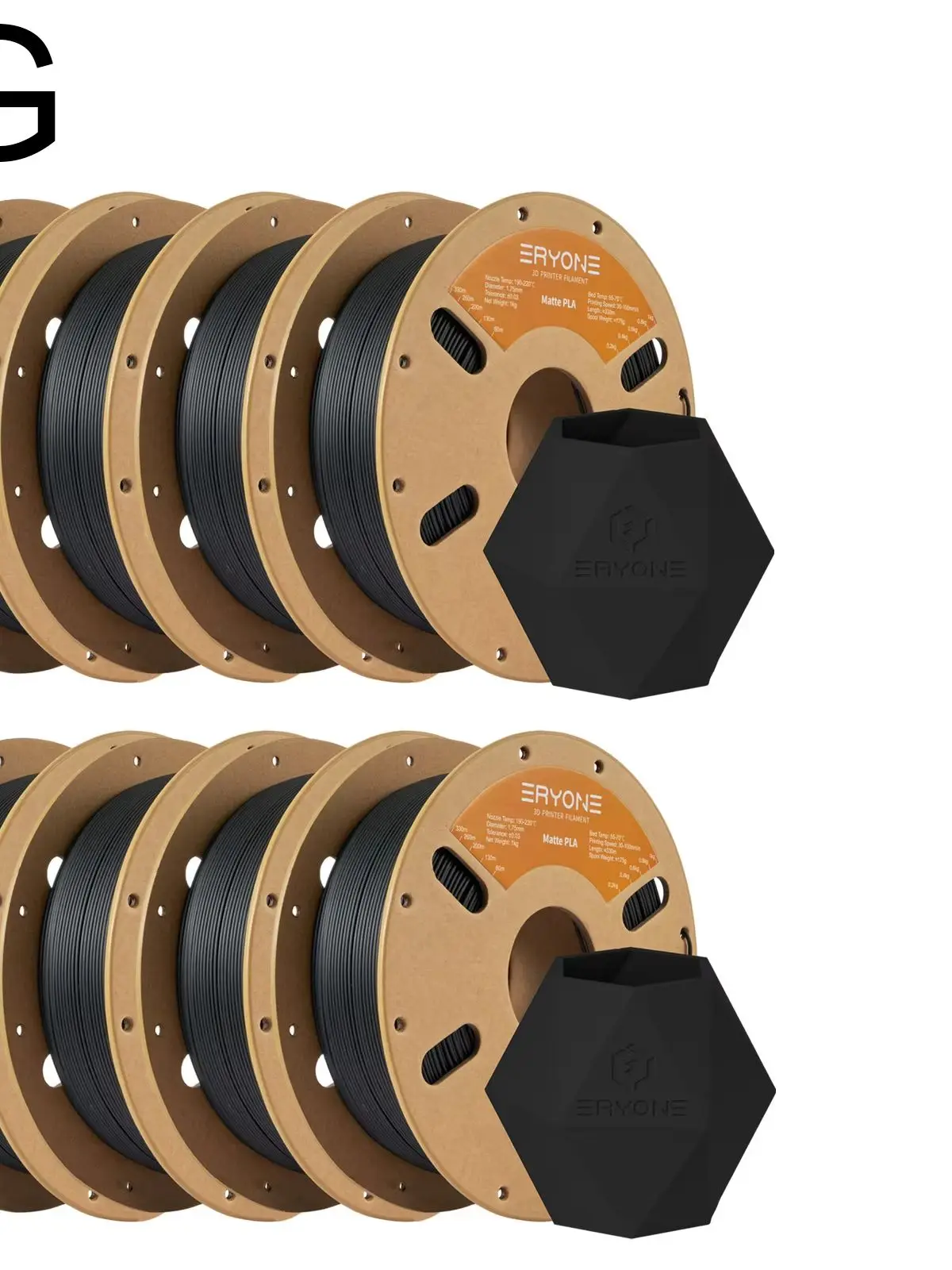 ERYONE Matowy Filament PLA na Szpuli 1.75mm Wysoka Jakość Do Drukarek 3D Nowość Dostawa z Zagranicznego Magazynu — zdjęcie produktu 7