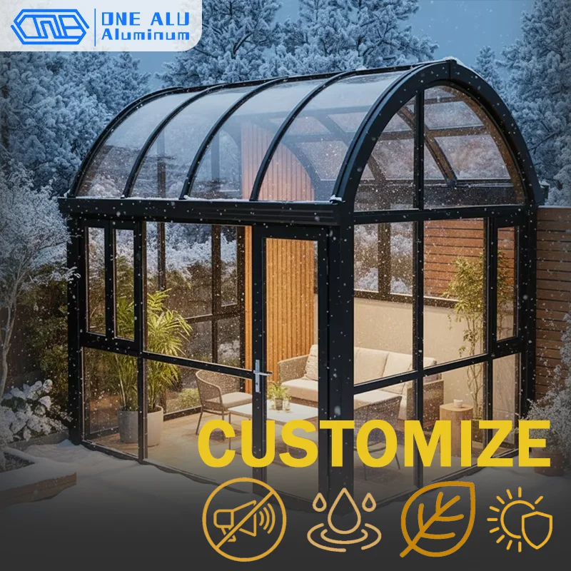 Sustainable Living Usa - Eco Integrated Winter Arched Sunroom Sustainable