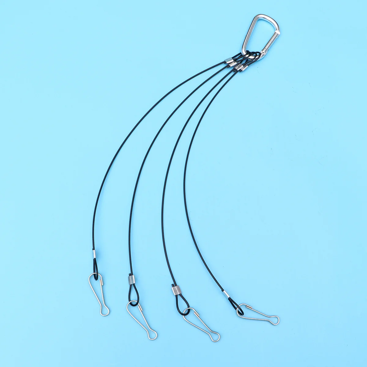 4Pcs Grow Light Hanging Wire Rope 2Mm 500Mm High Grade Steel Support for Plant LED Light Fixtures Hydroponics Grow Room