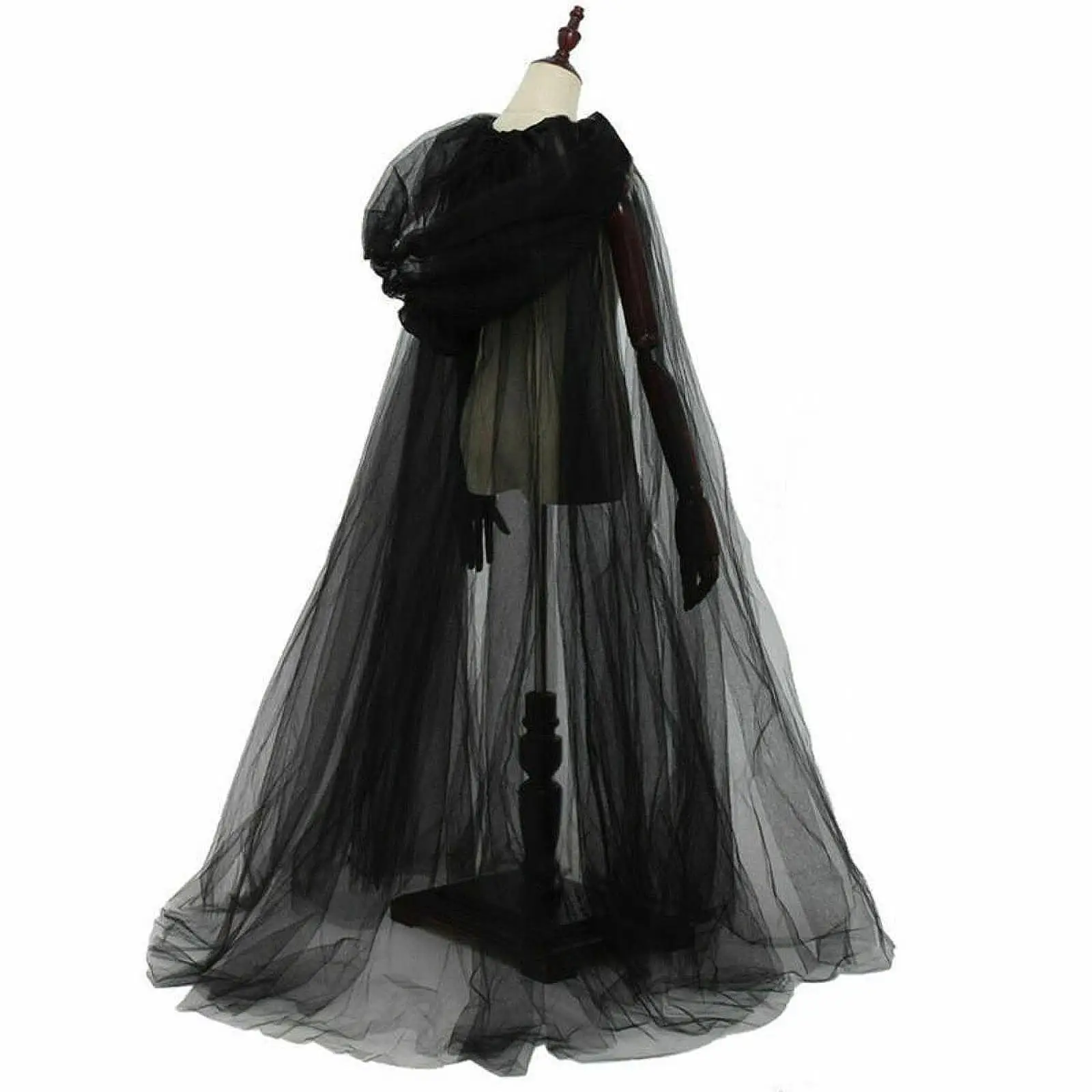 Halloween Cloak Gothic Wizard Cape Cloak for Roles Play Stage Performance Adults
