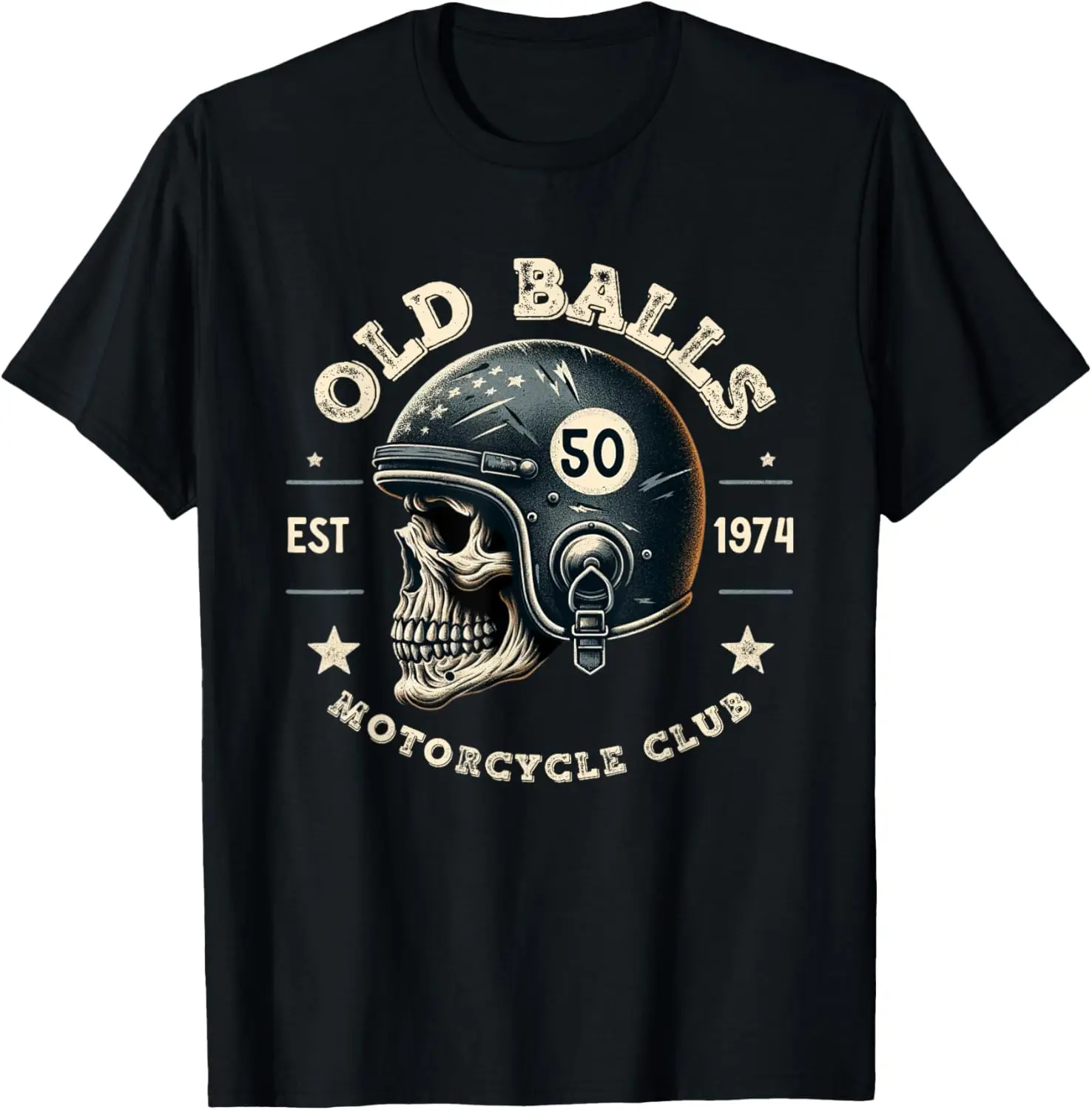 

Old Balls Club Vintage Motorcycle 50th Birthday for Old Man T-Shirt Motorcycle