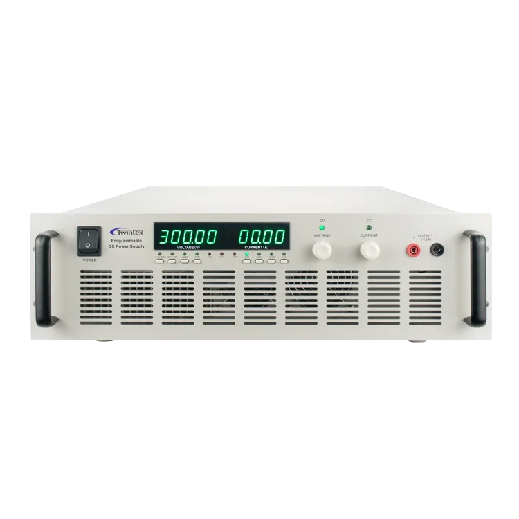 Twintex PCL6000-20 Auto CC CV Low Ripple Adjustable Voltage 0-20V High Current 6kW 300 amp DC Power Supply