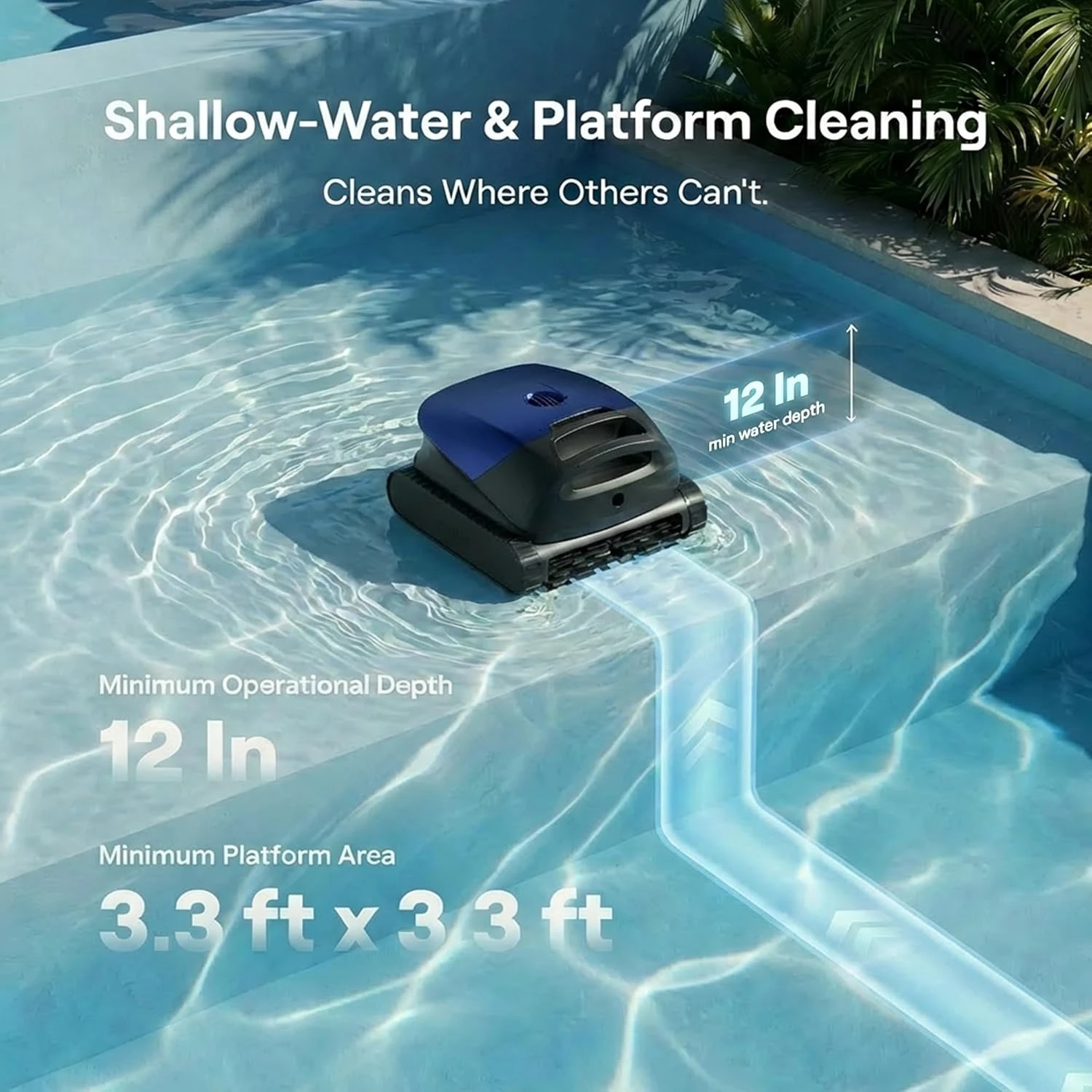 Sora 10 Cordless Robotic Pool Vacuum, 6800 GPH Powerful Suction, for Inground & Above Ground Pools, Customized