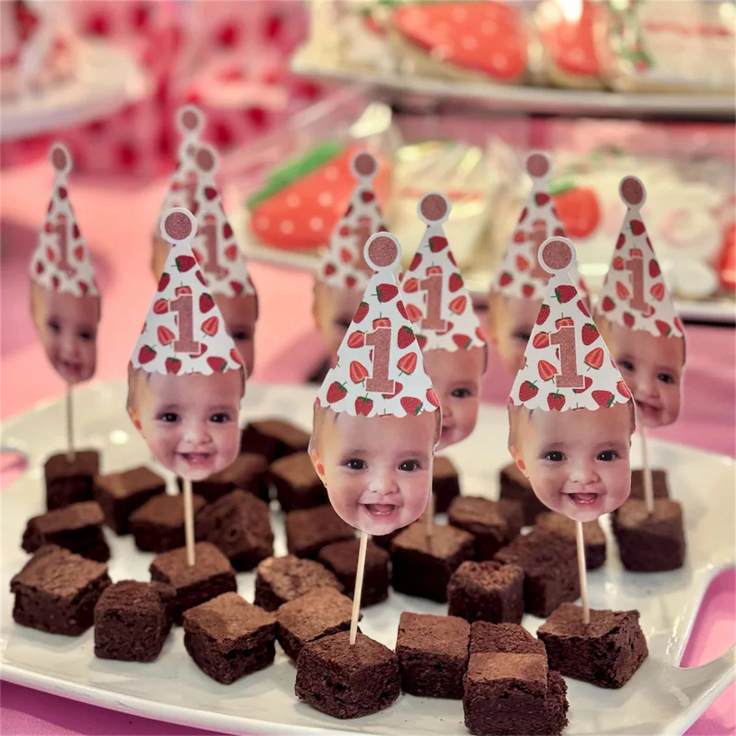 

Топперы для кексов на заказ, пастельные шляпы для вечеринок в мелкую клетку, клетчатая шляпа на день рождения, топперы для фото кексов, наклейки на заказ, топперы для лица