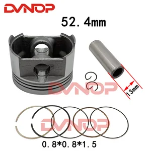 Jogo do anel de pistão do trotinette pcx 125cc para o motor de 4 tempos de honda lead125 ww pcx125 click125i forza 125 52.4mm 12100-kzr-600 8 principais vendas pistão 4mm - №4