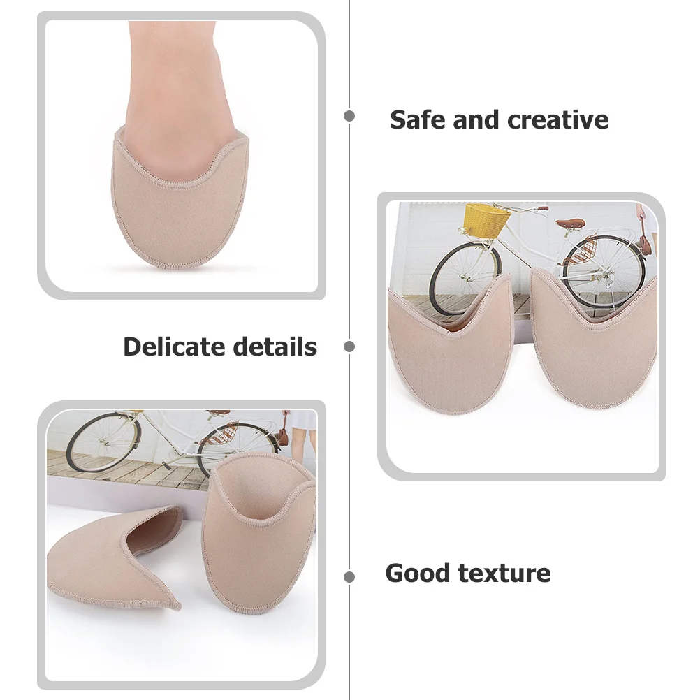 

1 Pair Forefoot Toe Covers Soft Wear-Resistant Breathable Protector For Shoes Ballet Dance Pads Toe Guards Foot Accessory