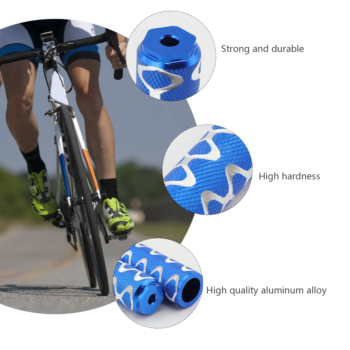 

Bicycle Pedals Cylinder Seat Axle Bike Accessories Adult Mini Children Bikes Foot Rest Parts Alloy Peg Repair
