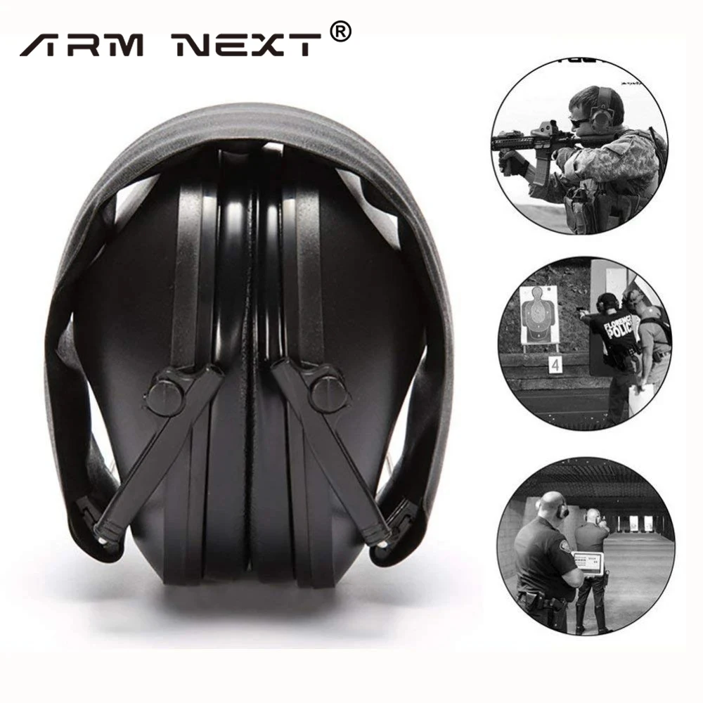 Foldable headphones  shooting earmuffs military tactical anti-noise headphones amplified hearing protection