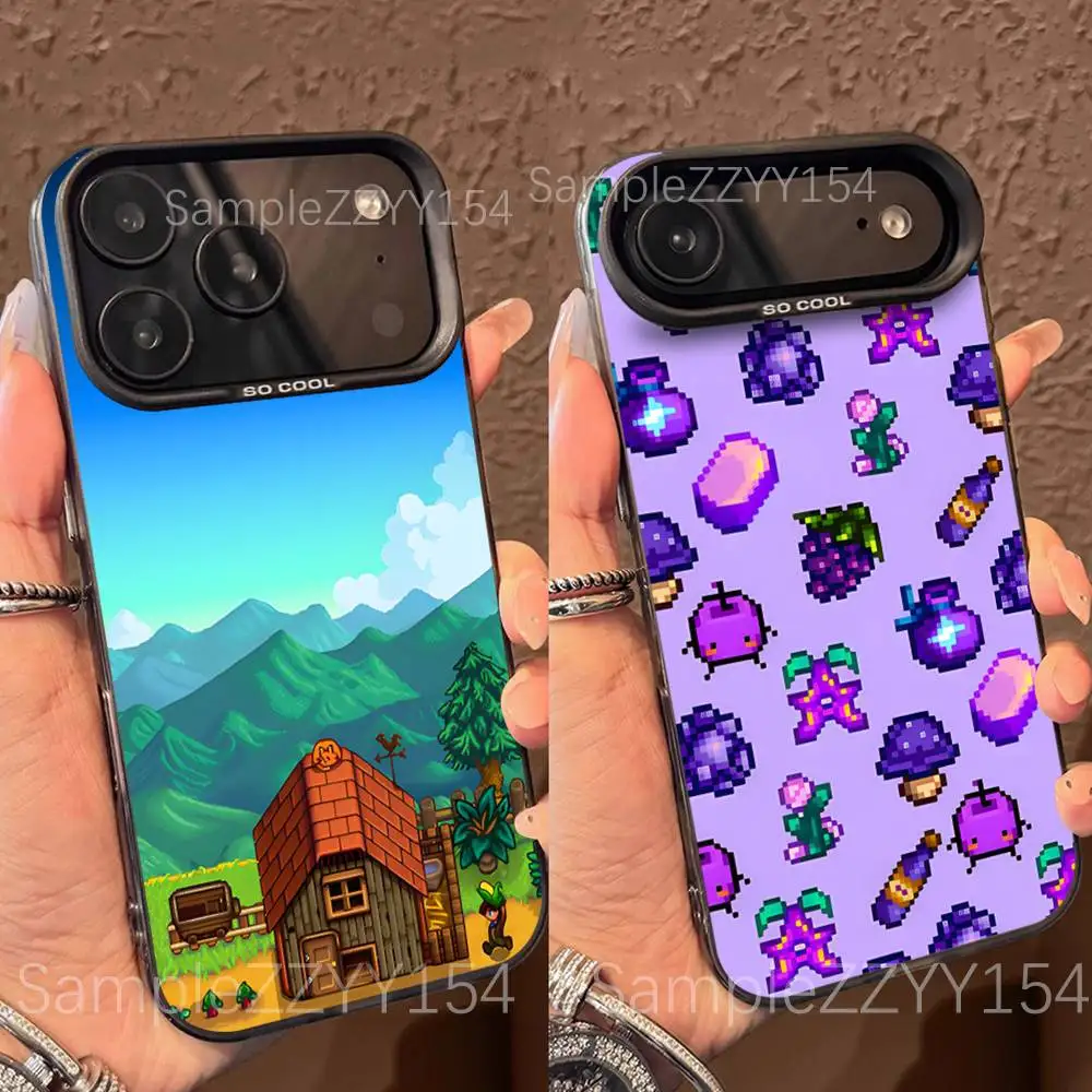 

S-Stardew Valley Game Phone Case For 15,16,17,13,14,11,12,Pro,Max,Plus,E,Air,Mini Color Shockproof Back Matte Cover