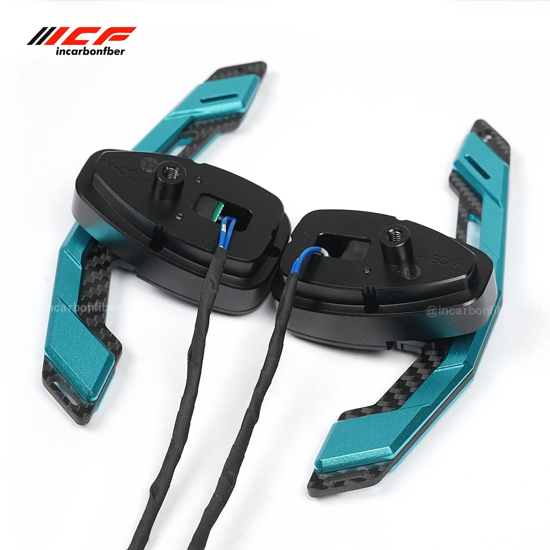 ICF Carbon Fiber Aluminum Alloy Steering Wheel Magnetic Shift Paddle For Mercedes Benz A B C Class New Multi Color Shift Paddles