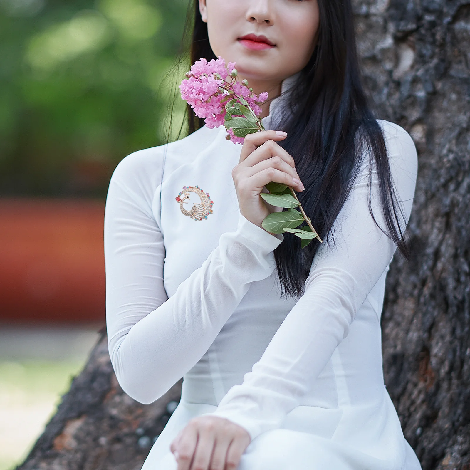 حجر الراين الطاووس بروش دبوس تألق أناقة تصميم فريد من نوعه الطيور الحيوان دبابيس طوق التلبيب دبوس لفساتين شالات