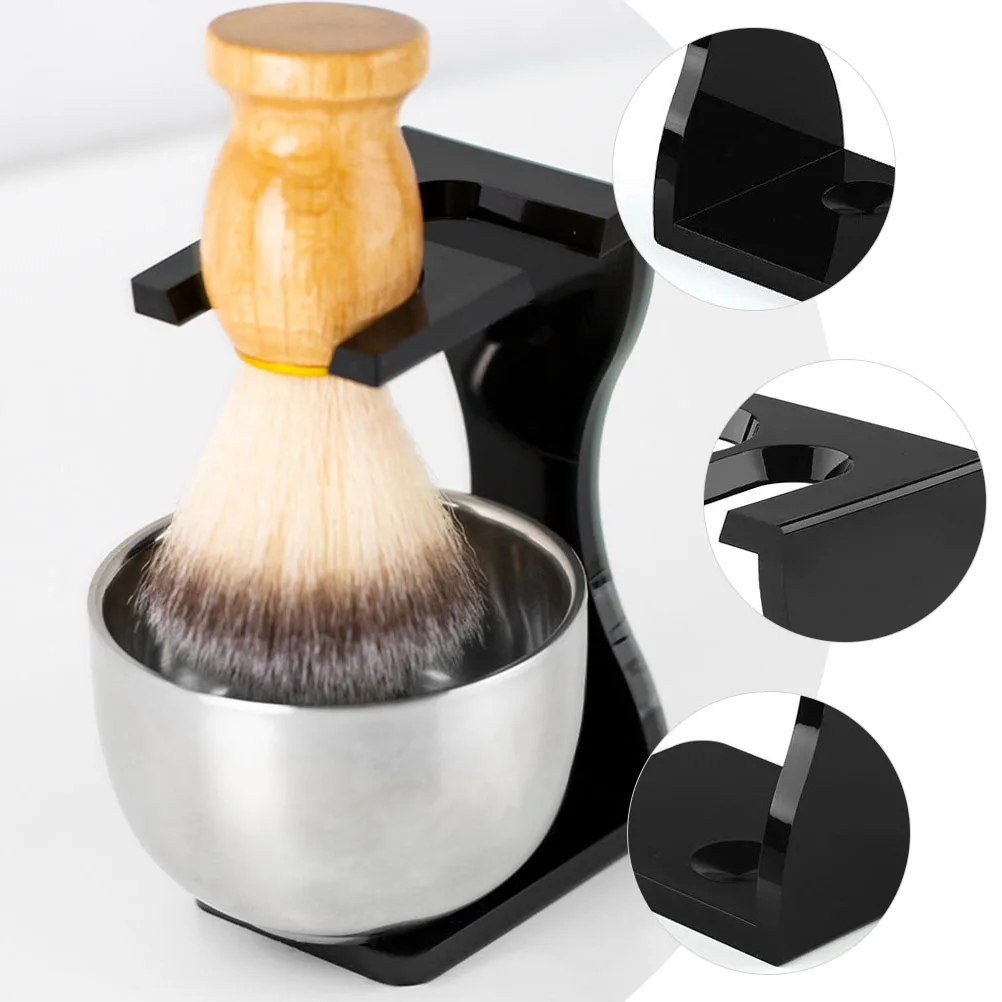 

Shaving Brush Acrylic Holder Razor Display Tool Beard Brush Rack For Home Salon Keeps Clean Acrylic Razor Stand Dry Storage