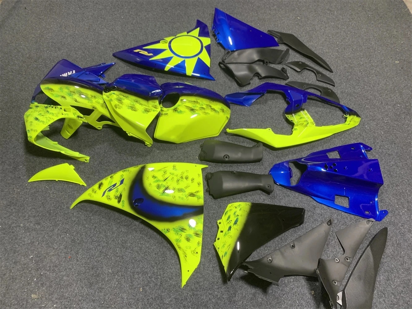 New ABS Fairings Kits Fit For YAMAHA YZF- R1 2009 2010 2011 2012 2013 2014 09 10 11 12 13 14 Bodywork Set Yellow blue