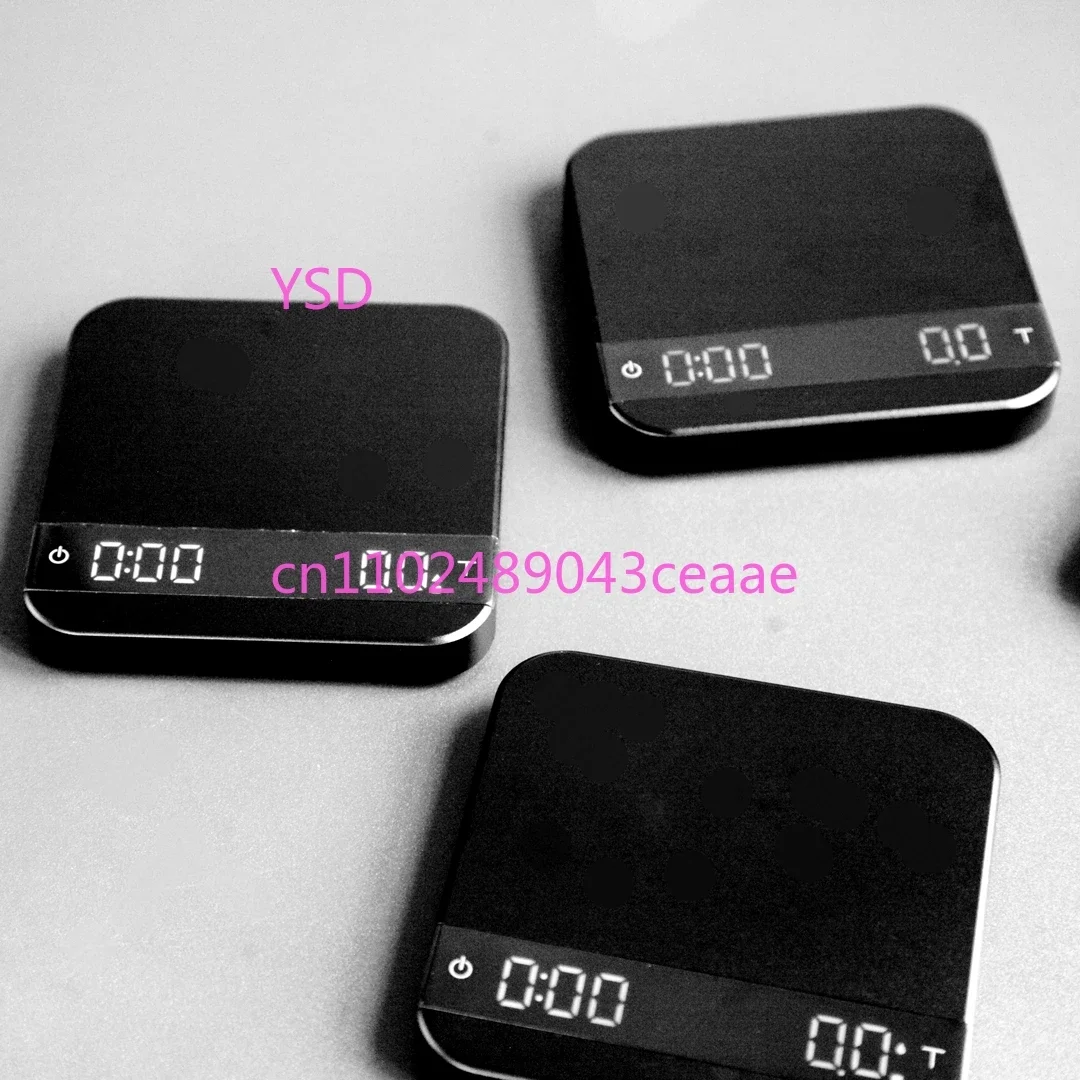 Mischief Prank Lunar Coffee Ultra-Thin Electronic Scale (Smart Auto-Zero Timing, Espresso Measuring, Metal Construction)