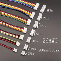 5Sets Mini Small Micro JST 2.0mm PH2.0 Male Female Connector 2/3/4/5/6/7/8-Pin Plug With terminal Wires Cable Socket 26AWG