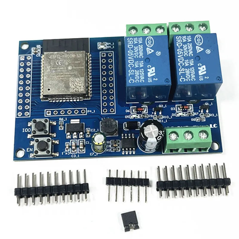 1pcs ESP32 5V 12V Relay Board Dual Channel Wireless WIFI Relay Module ESP32-WROOM Development Board DC5-60V