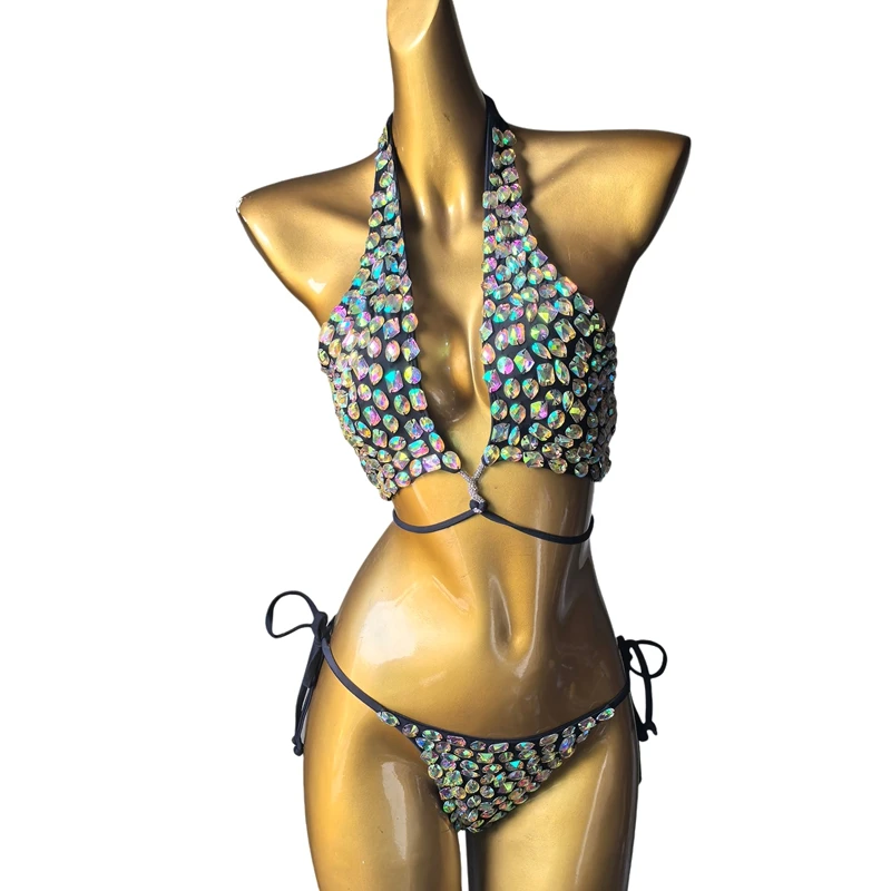 

2026 newest venusvacation diamond bikini crystal bar bikini diamond swimwear crystal bikini swimwear fashion bar bikini swimwear