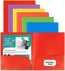 Multifunctional Folder Office Information Storage Folder File Double Page Folder Collection Book Business Card Holder Pocket