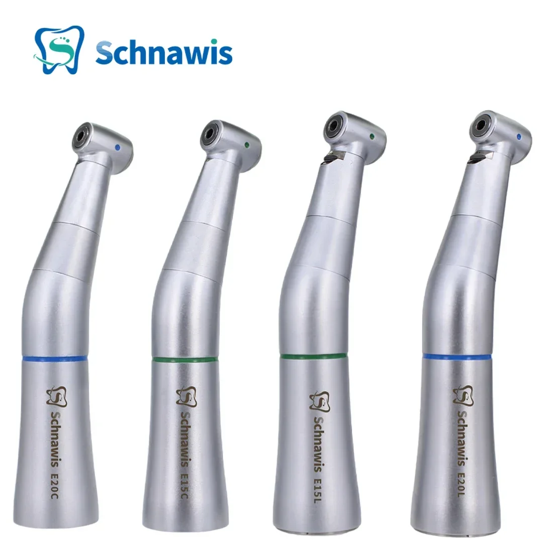 1:1 Dental Low Speed Contra Angle Handpiece 4:1 Dentistry Optic Fiber E15L E20L E15C E20C Blue Green Ring Motor Equipment