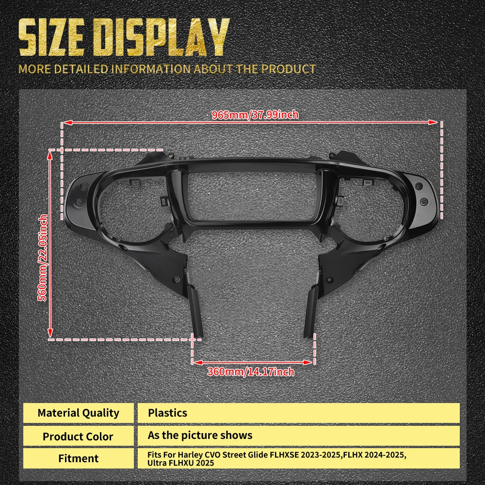 Motorcycle Speedometer Cover Cowl Front Inner Fairing For Harley Touring CVO Street Glide 2023-2025 FLHX 24-25 Ultra FLHXU 2025