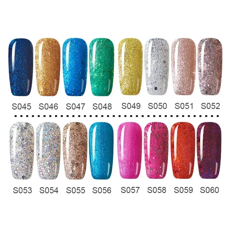 SHEENIA 8 ml beliebtes Gel-Nagelkunst-Set mit Grundlack und Diamant-Top-Mantel, mattes Oberteil, Soak Off für Nail Art Design Tool