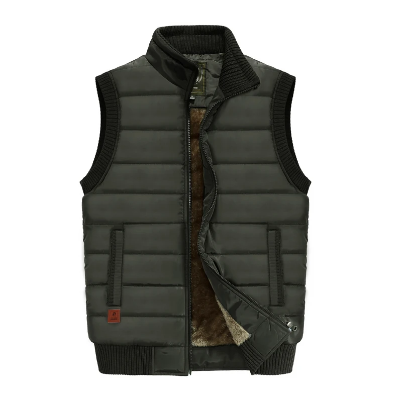 2023 giacche invernali da uomo gilet senza maniche gilet caldo in pile spesso peluche maschile Casual antivento taglia grande Plus 8XL Large