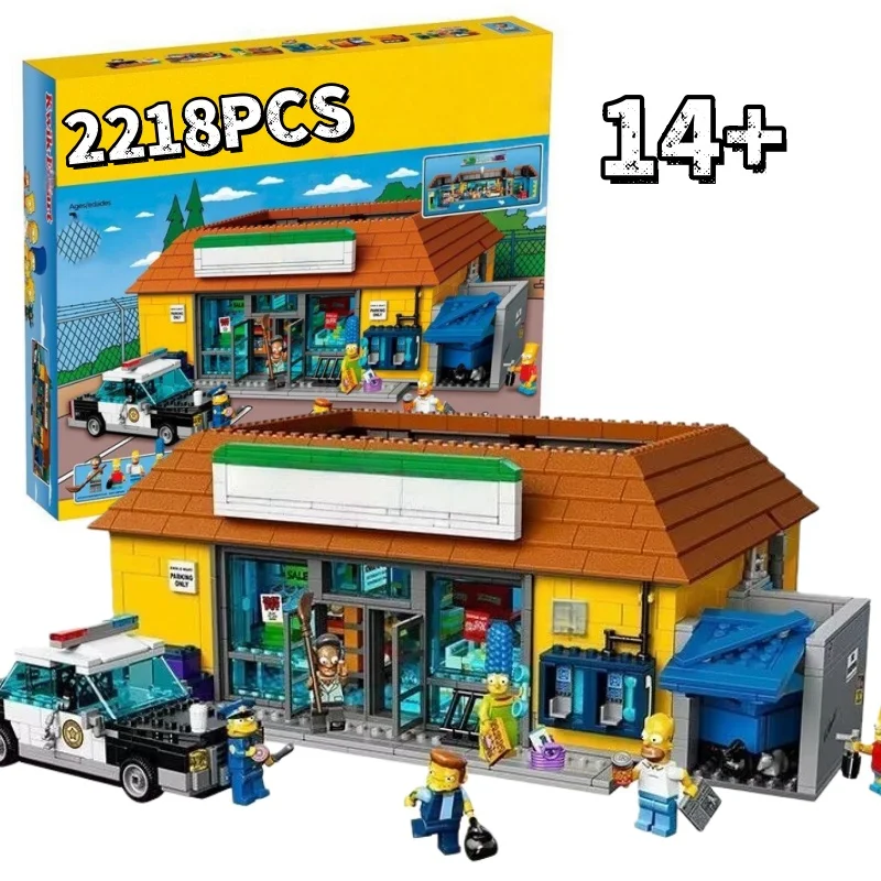 

2026new MOC 2218PCS 71016 FIT Kwik-E-Mart Building Blocks Bricks Model Toys For Kids Adults Christmas Birthday Gifts Home Decor
