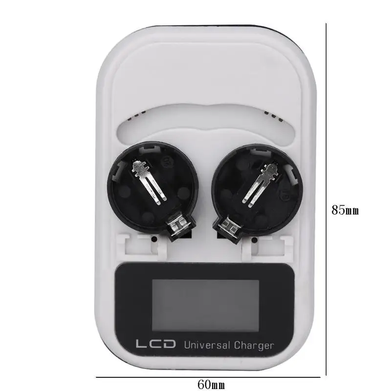 3.6V LCD EU Plug Button Battery Charger Recharging for LIR2016/LIR2025/LIR2032/ML2016/ML2025/ML2032 Indicator intelligent 2-Slot