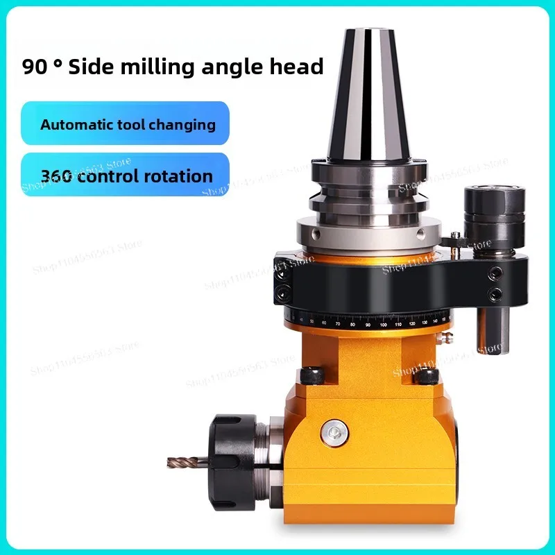 

Fine Angle Head Side Milling Head 90 Degree BT40ER32 Horizontal Milling Head Shank CNC Machining BT50 Center Right Angle