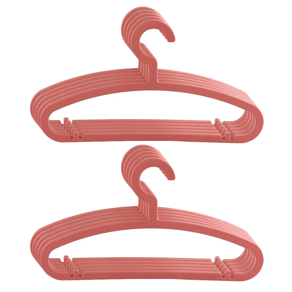 

10pcs Non Clothes Hanger Plastic Home Supplies Fresh Color Space saving Home Drying Rack Clothes Storage