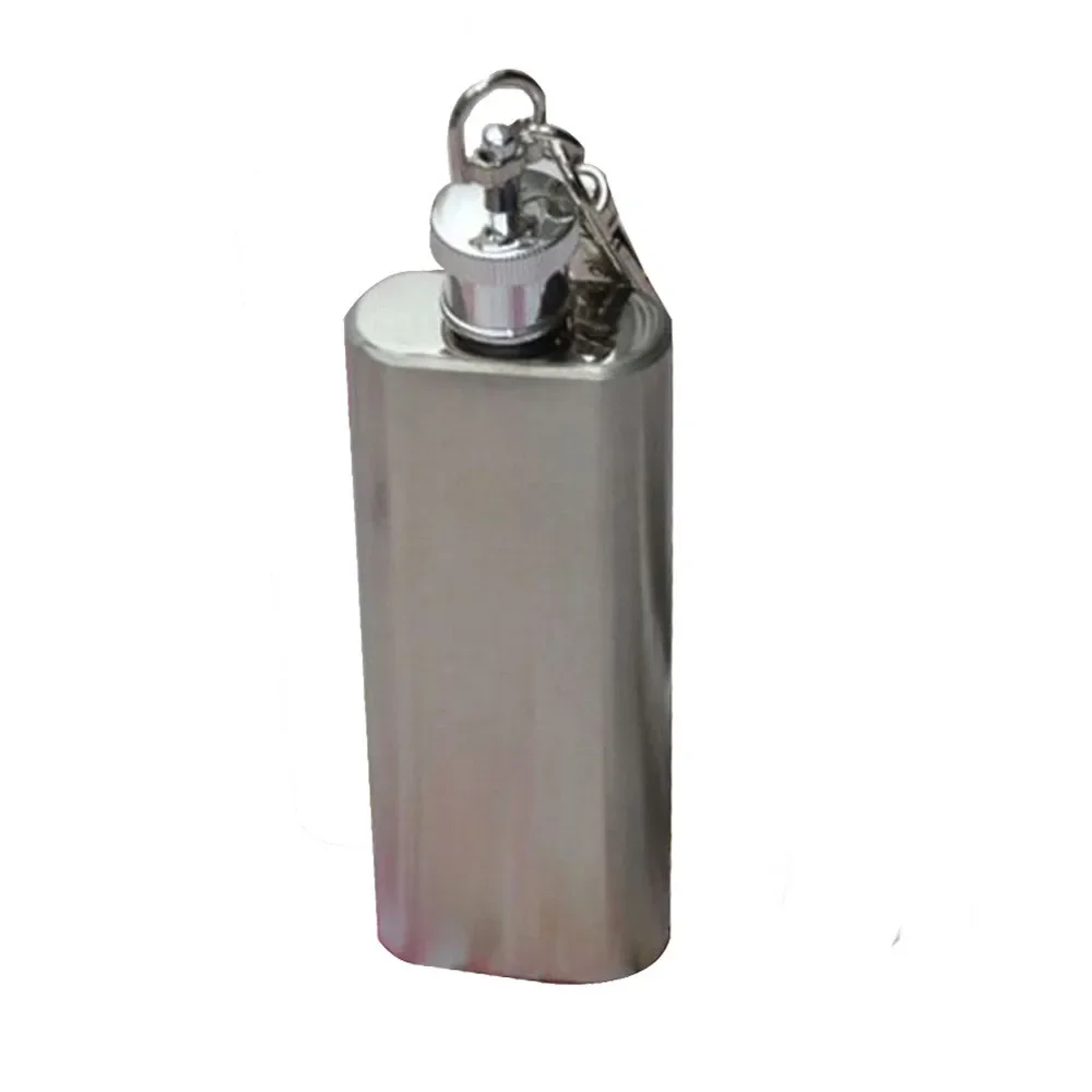 2oz Mini Wine Bottle Stainless Steel Liquor Hip Flask Portable Whisky Steel Hip Flask Pocket Alcohol Bottles With Keychain Gifts