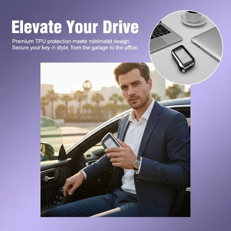 Fashion TPU Car Key Case Cover For Starline A93 A63 Russian Version Two Way Car Alarm LCD Remote Controller Keychain Accessorie
