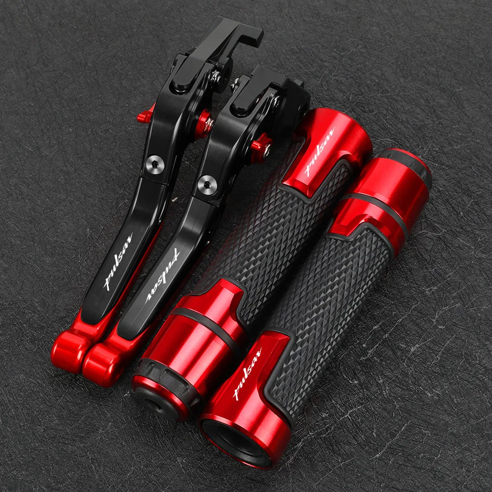 For Bajaj Pulsar 200 NS/AS/RS/Dominar 400 Motorcycle Accessories CNC Brake Clutch Levers Handlebar Hand Grips Ends