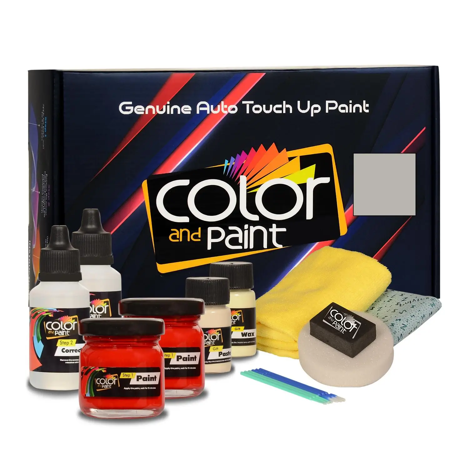 

Color and Paint compatible with Hyundai Automotive Touch Up Paint-GRAY PEARL MAT - no-code - Basic care