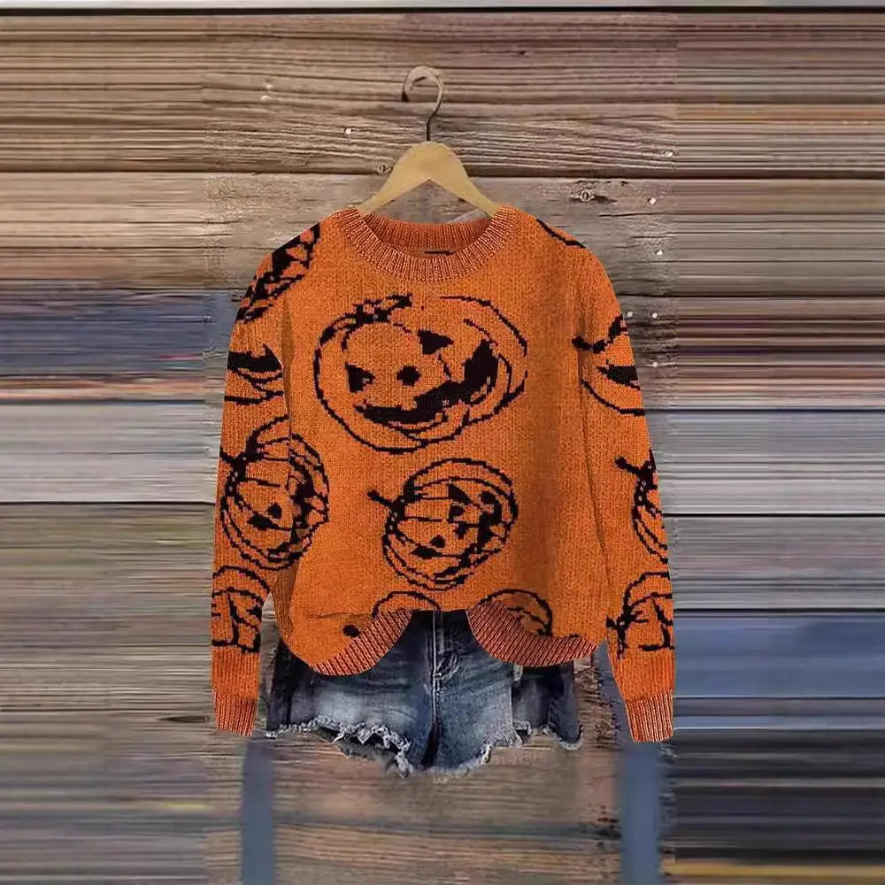 

Хэллоуин 3D цифровой принт круглая Ne женская толстовка с капюшоном Long Sve из полиэфирного волокна повседневная удобная осенняя толстовка