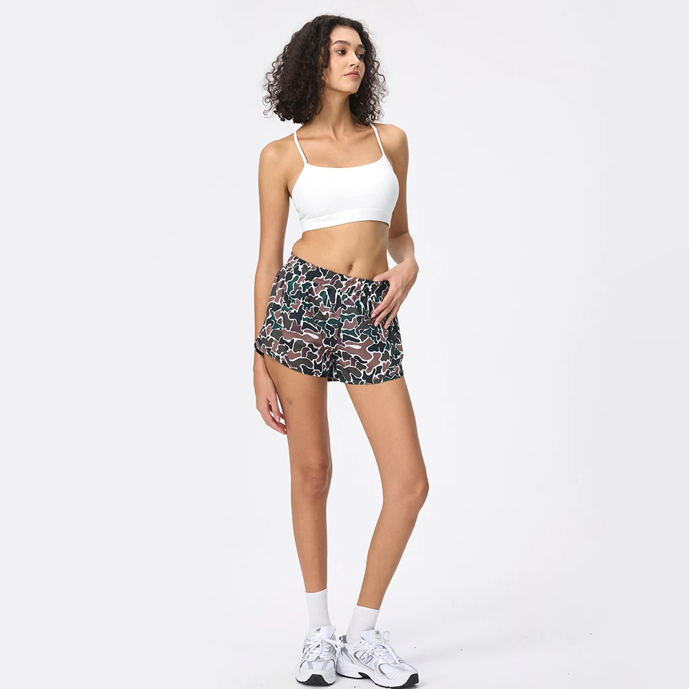 Leopard print Muay Thai Running Yoga Shorts Women Summer Hot Pants High Waist Fitness Clothing Sportswear Dancing Sneakers Short
