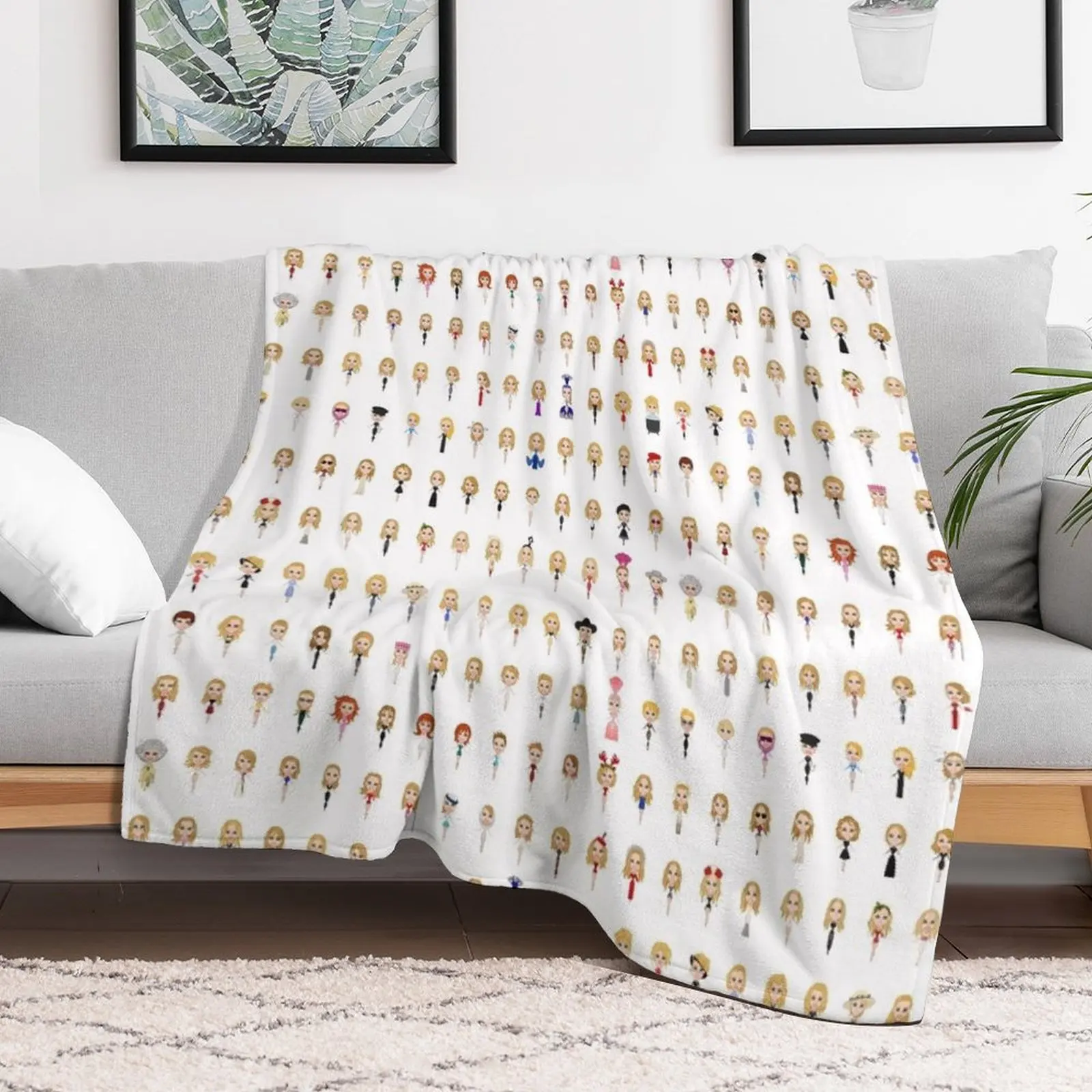 Kylie Iconic Looks Throw Blanket Single Decorative Throw Blankets