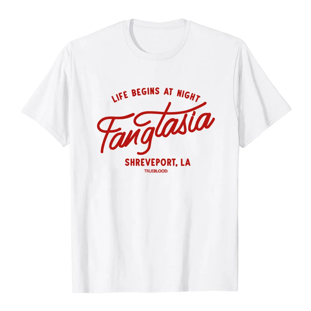 True Blood Fangtasia Club Tee Short Sleeve Cotton Summer Male T-shirt Casual O-neck Fashion Graphic Merch Unisex Streetwear Top
