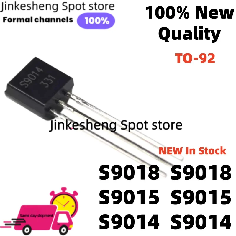 50pcs NEW S9011 S9018 S9014 S9012 S9015 S9013 TO-92 9012 9018 9013 9014 9011 9015 NPN/PNP power transistor