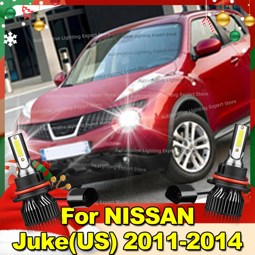 

2Pcs LED CANBUS Headlight Bulbs HiLo Beam Turbofan 6000K For NISSAN Juke(US) 2011 2012 2013 2014