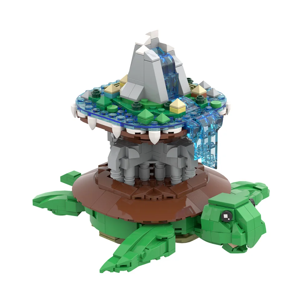 

MOC Discworld Building Blocks: The Colour of Magic Turtle Animal Building Blocks Adult Gift for Kids STEM Toy