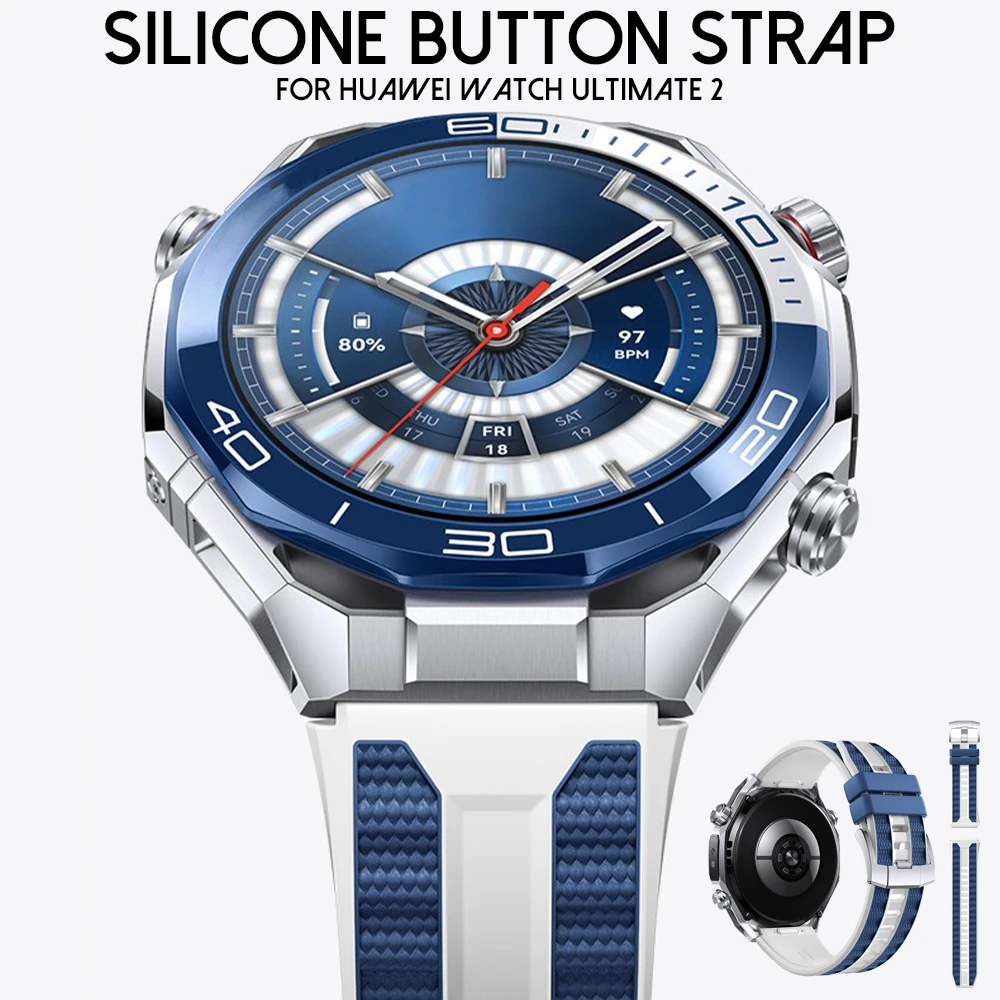 

Original Silicone Strap for HUAWEI WATCH Ultimate 2 Sport Bracelet for HUAWEI Ultimate Quick Button Disassembly Men's Style Band