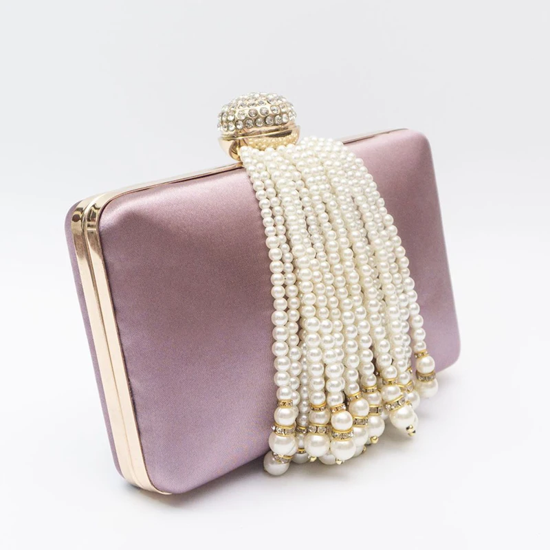 Clutch Bag For Women Pearl Bead Luxury Ins Fashion Women Handbag Dinner Evening Bag Party Summer