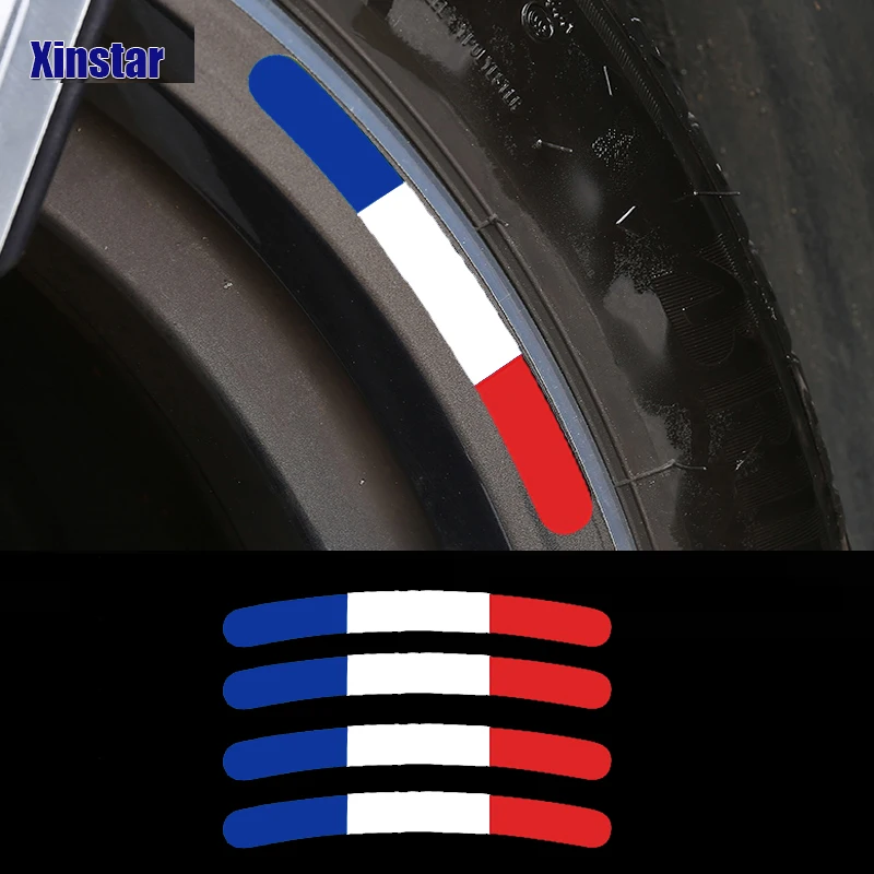 4X Car Wheel Sticker For Renault Zoe Clio Koleos Kangoo Trafic Kwid Espace Master Symbol Twingo Auto Accessories