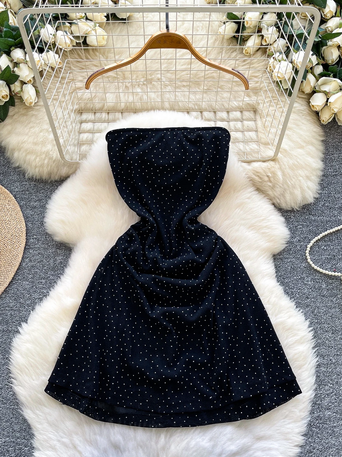 

Сексуальная юбка трапециевидной формы Pure Desire ort Svel Net Yarn Dr, женская утягивающая юбка трапециевидной формы с высокой талией, летняя юбка из полиэфирного волокна Dr