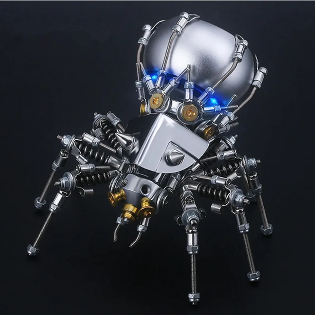 3D DIY Metal Mechanical Spider Model Kit Handmade Assembly Crafts with Bluetooth Speaker with USB Disk Gift Home Decor