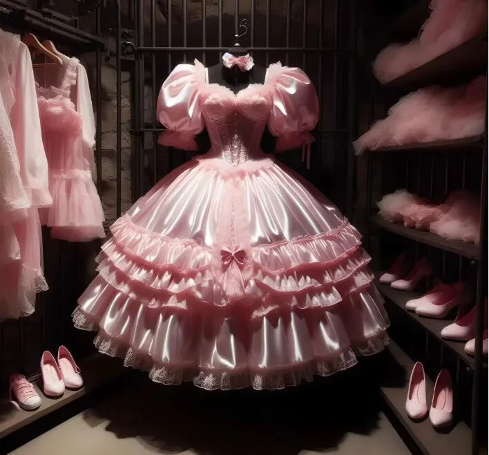 핑크 빅토리아 연인 Quinceanera 드레스 요정 코르셋 볼 가운 15 16 생일 레이스 보우 맞춤형 계층 댄스 파티 드레스