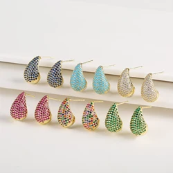 Boucles d'oreilles classiques en forme de goutte d'eau pour femmes, bijoux de fête, de mariage, contre-indiqué, à la mode, vente en gros