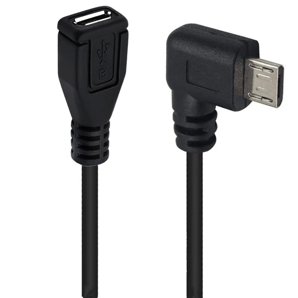 Micro USB 5 Pin female to Down/Up/Left/ Right angle 90 degree Micro 5P male plug Cable adapter